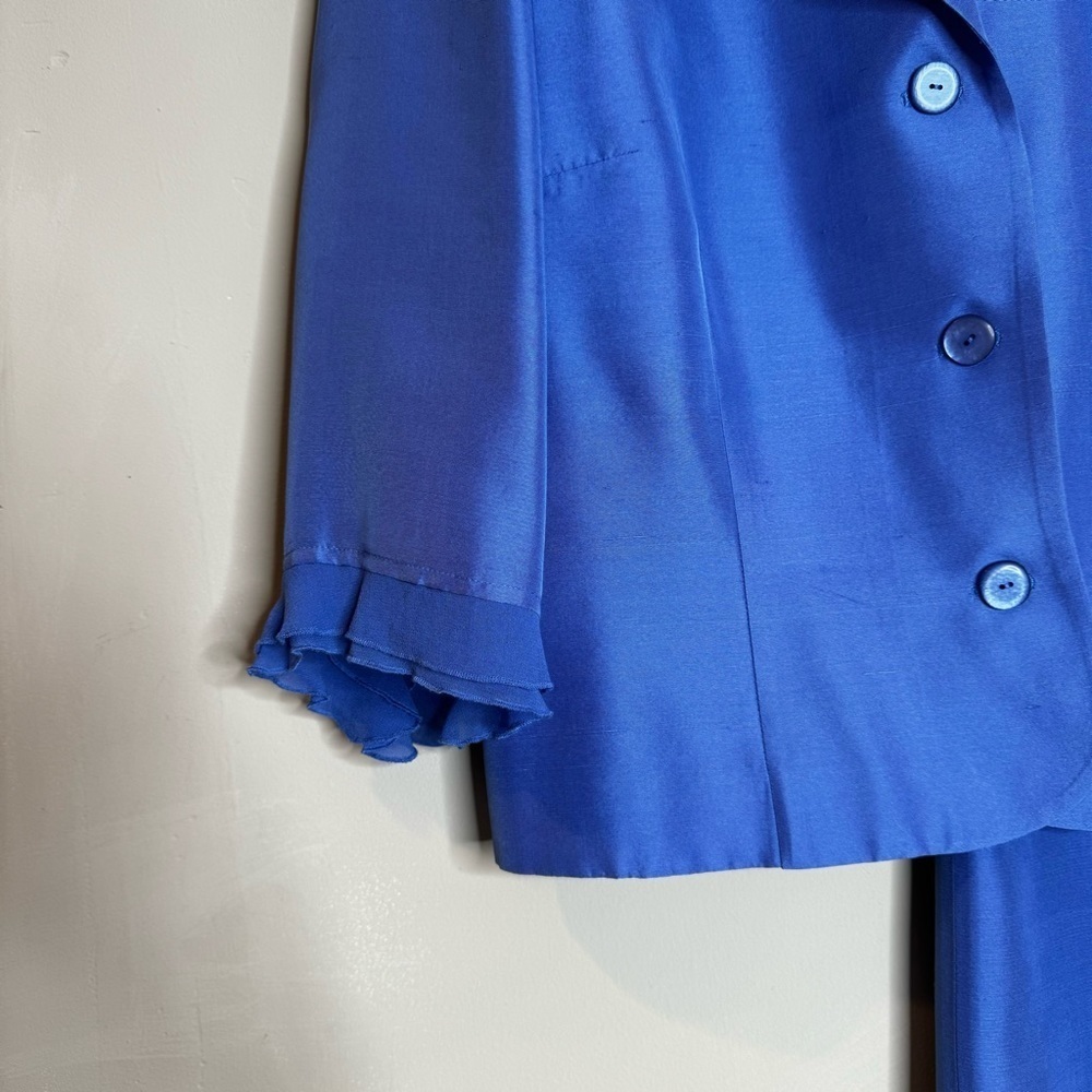 David Warren New York 100% silk suit - Picture 3 of 15